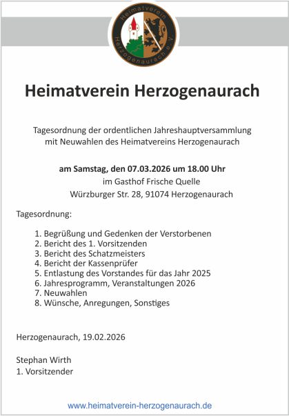 Einladung JHV 2026 Presse